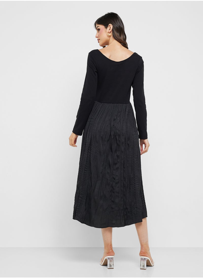 Jovonna London - Long Sleeve Landon Scoop Neck Dress - Image 1