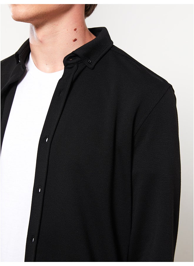 LC WAIKIKI - Slim Fit Long Sleeve Knitted Men's Shirt - Image 1