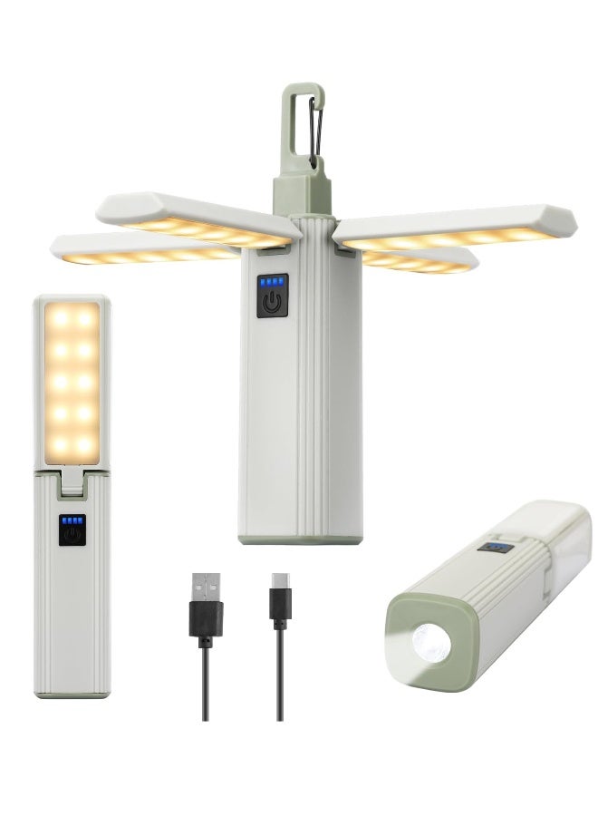 Rechargeable Foldable Camping Lantern 1000 Lumens Dimmable LED Light Waterproof for Hiking and Power Outages - Image 1