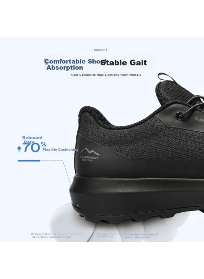 Belle Thick-soled Walking Shoes For Men, Autumn Trendy Outdoor Casual Sneakers A2122cm5, Sewing Black, Size 42 - Image 2