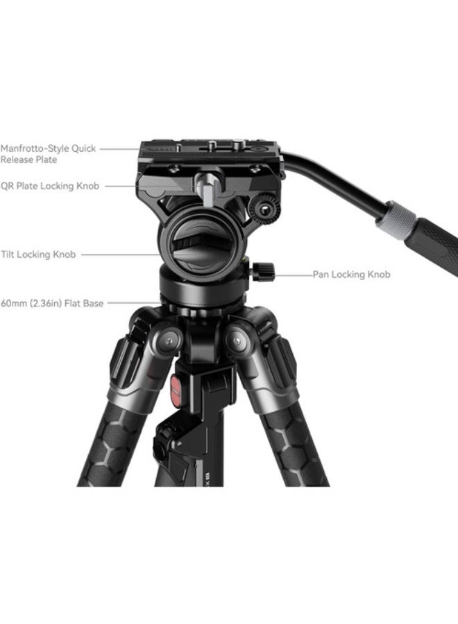 SmallRig x Potato Jet TRIBEX SE Hydraulic Aluminum Alloy Tripod Kit - Image 3