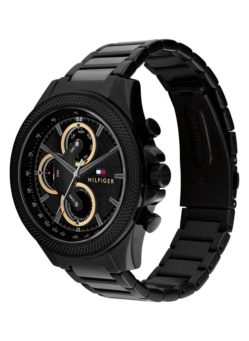TOMMY HILFIGER Men's Analog Round Shape Stainless Steel Wrist Watch 1792081 - 46 Mm  - Image 1