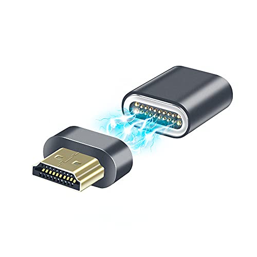 AUCON Magnetic HDMI to HDMI Converter 2.1 HDMI Adapter 8K UHD Video Compatible with Computer Smart Box Monitor TV Projector - Image 1