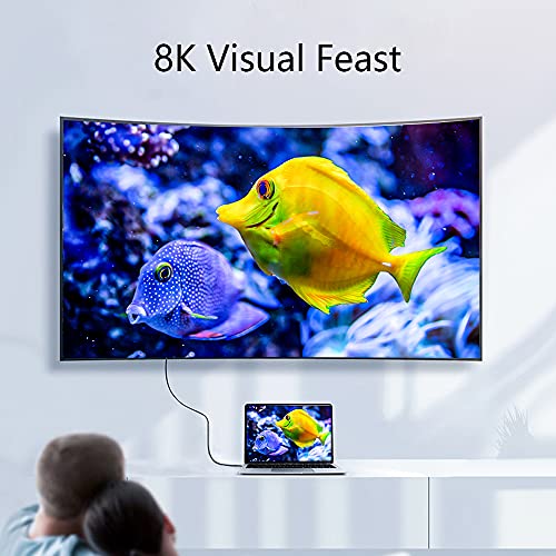 AUCON Magnetic HDMI to HDMI Converter 2.1 HDMI Adapter 8K UHD Video Compatible with Computer Smart Box Monitor TV Projector - Image 4
