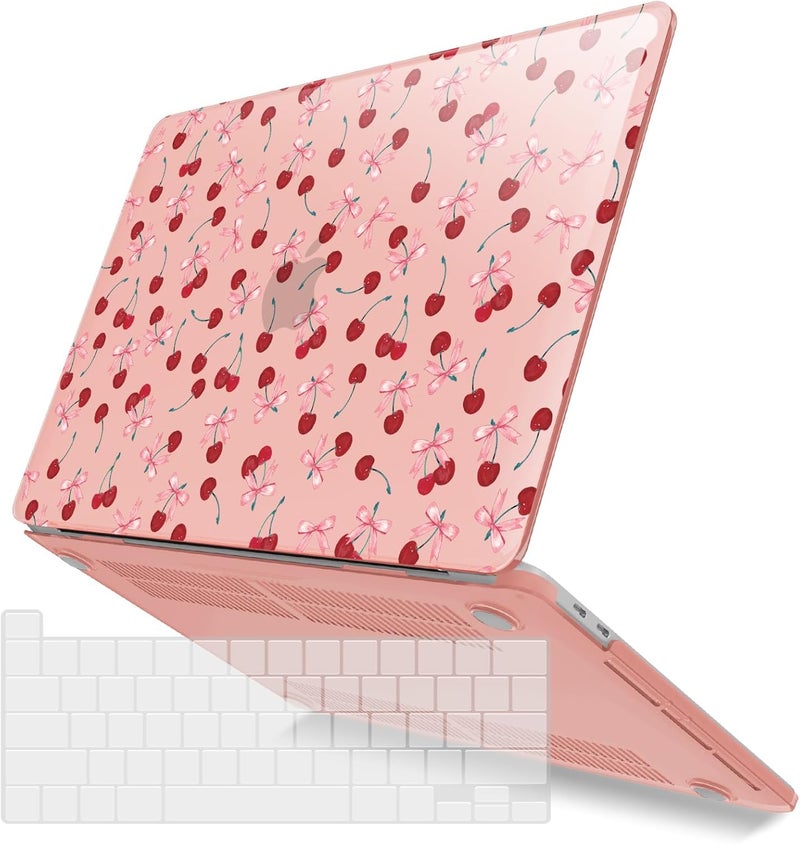 I Benzer Compatible with 2025 2024 M2 MacBook Pro 13 Inch Case 2025-2016 M1 A2338 A2289 A2251 A2159 A1989 A1706 A1708, Hard Shell Case & Keyboard Cover for Mac Pro 13, Cherry, MT13-CHRY+1 - Image 1