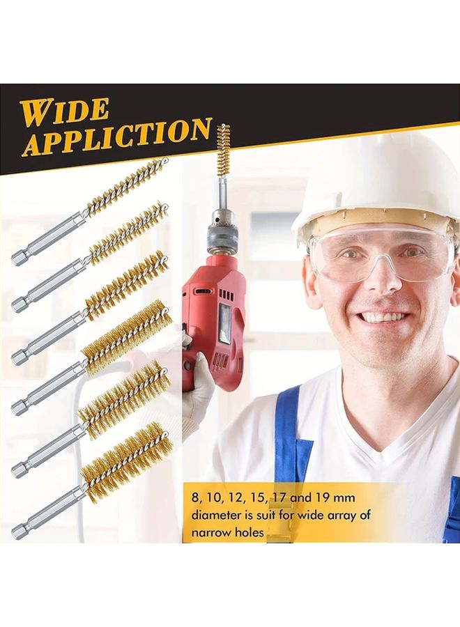 12pcs Stainless Steel Wire Bore Brush Set For Rust Removal And Tube Cleaning - Image 5