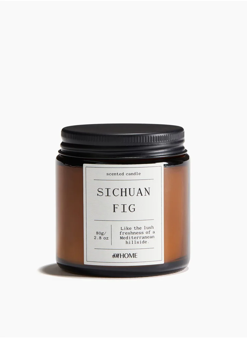 H&M Small Scented Candle In Glass Holder