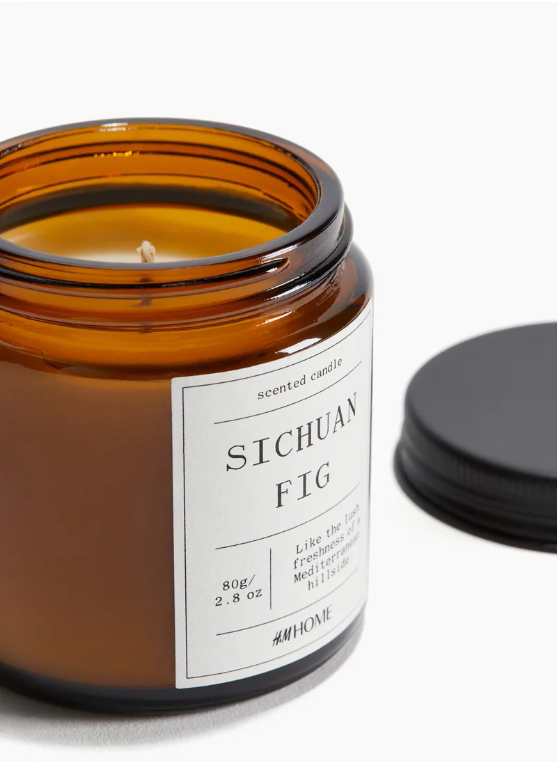 H&M Small Scented Candle In Glass Holder
