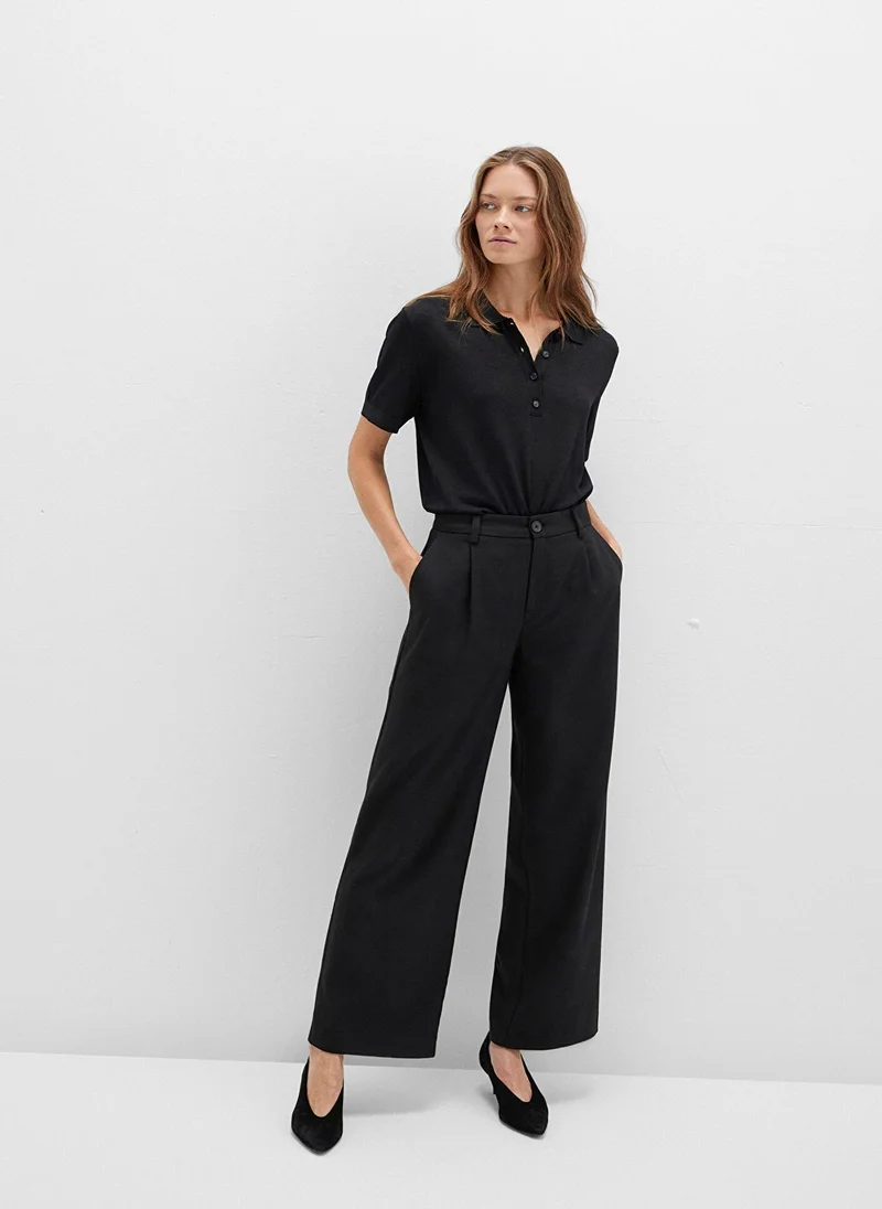 MAVI Black Striped Trousers
