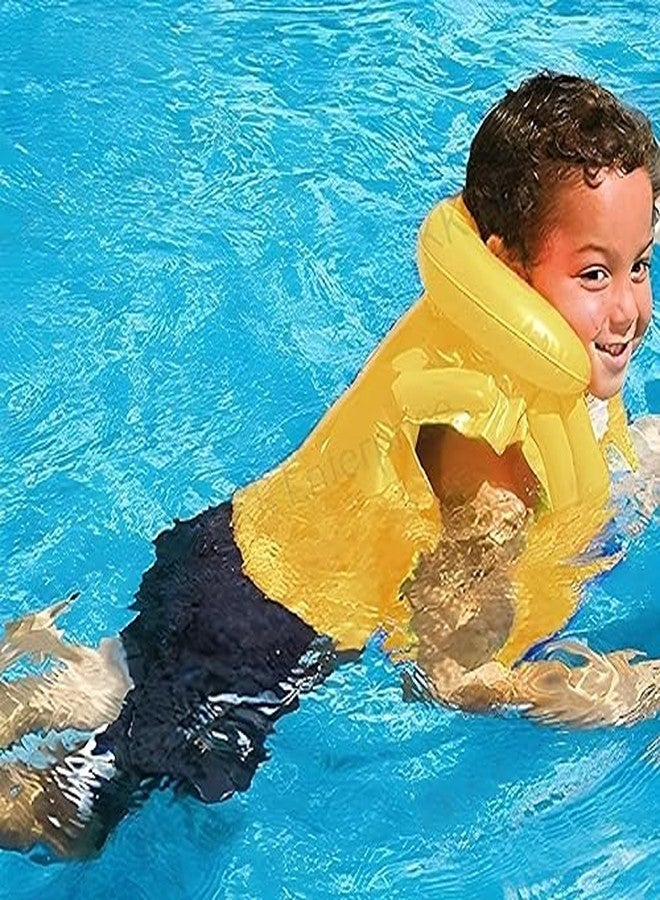 NELSTRAB Swimming Jacket & Swimming Ring Adjustable Float Inflatable Swim Vest Safety for Girls and Boys and Kids(3-6 Years)(Combo) - Image 2