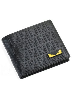 Fendi FF Eyes Mens Wallet Black Leather
