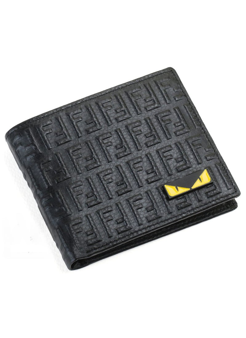 FF - Fendi FF Eyes Mens Wallet Black Leather - Image 1