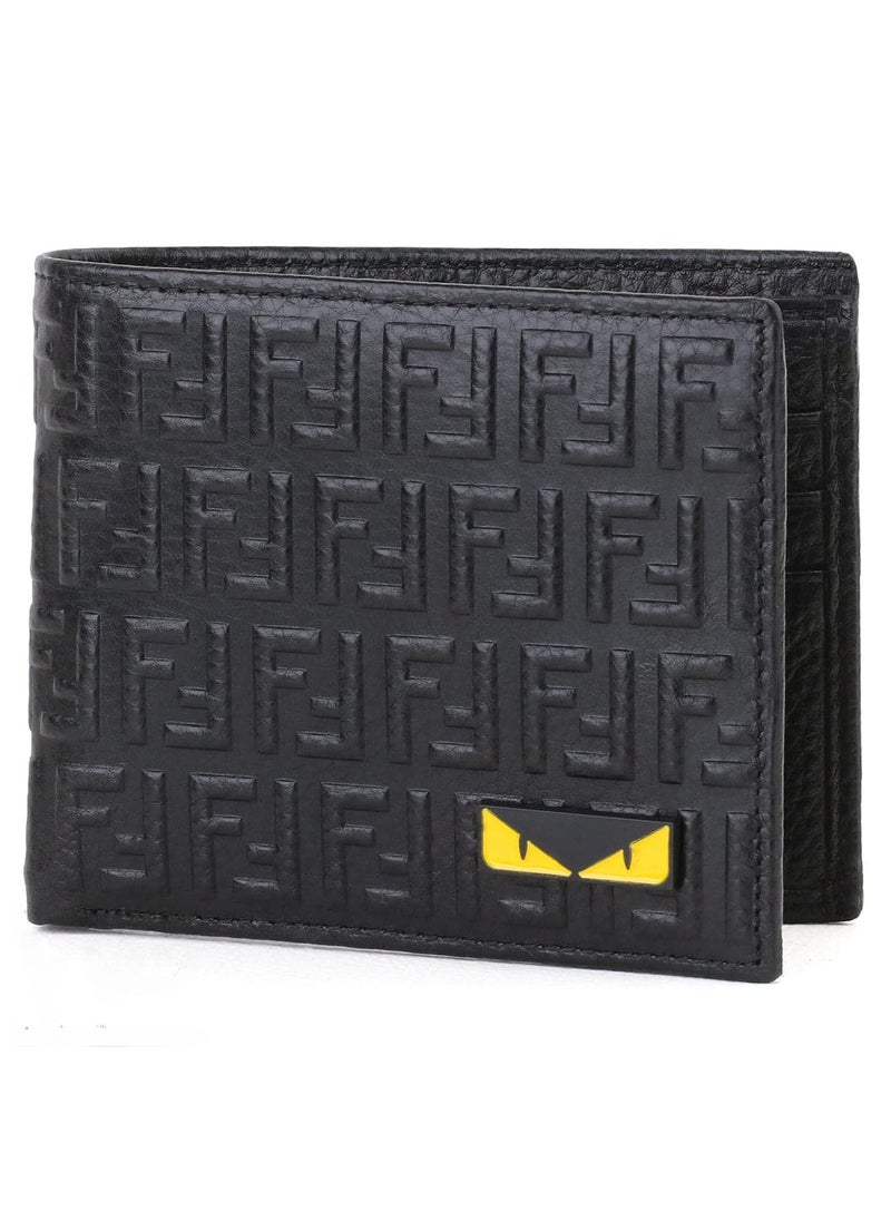 FF - Fendi FF Eyes Mens Wallet Black Leather - Image 1