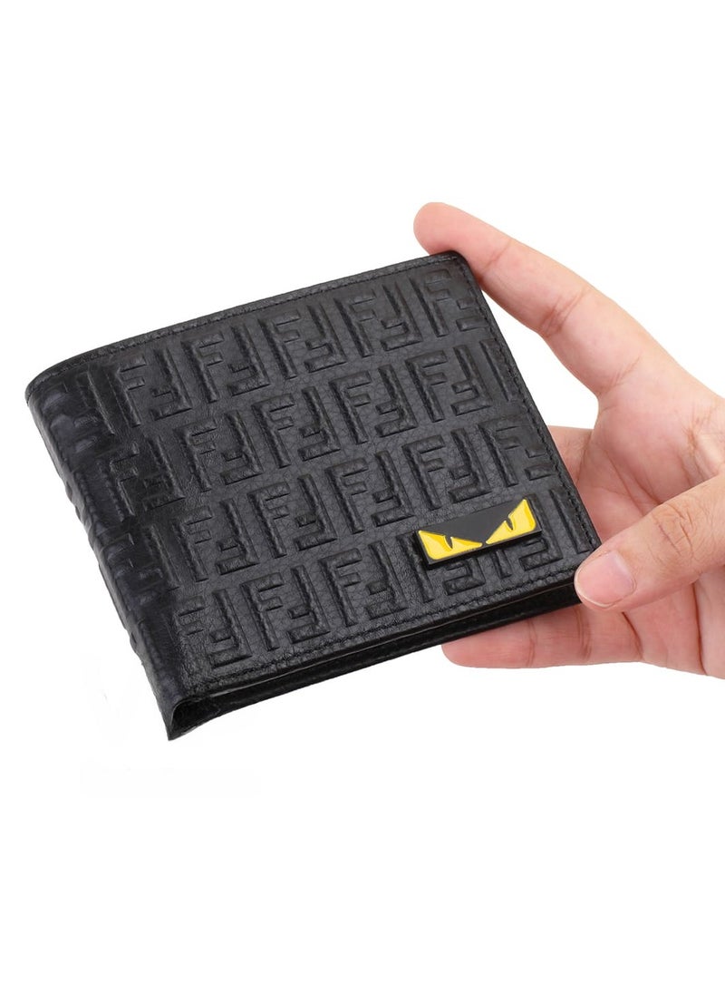 FF - Fendi FF Eyes Mens Wallet Black Leather - Image 1