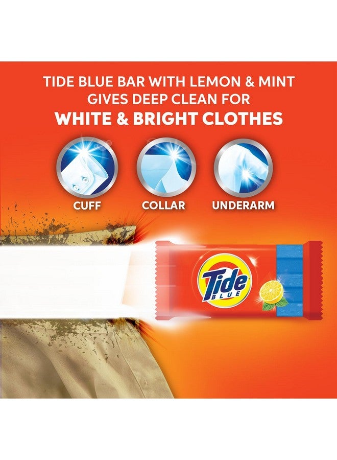Tide Blue Detergent Bar Soap, Super Value Pack of 8 Bars, Removes Tough Stains, 1.6 kg - Image 5
