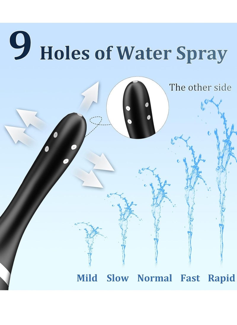General Douche Automatic Enema Douche,9 Holes Electric Enema with 5 Speeds Enemas for Colon Cleanse Men, Anti Back Flow Enema Cleaner Douches for Men Women, Remote Control Reusable Douche Bottle  - Image 3