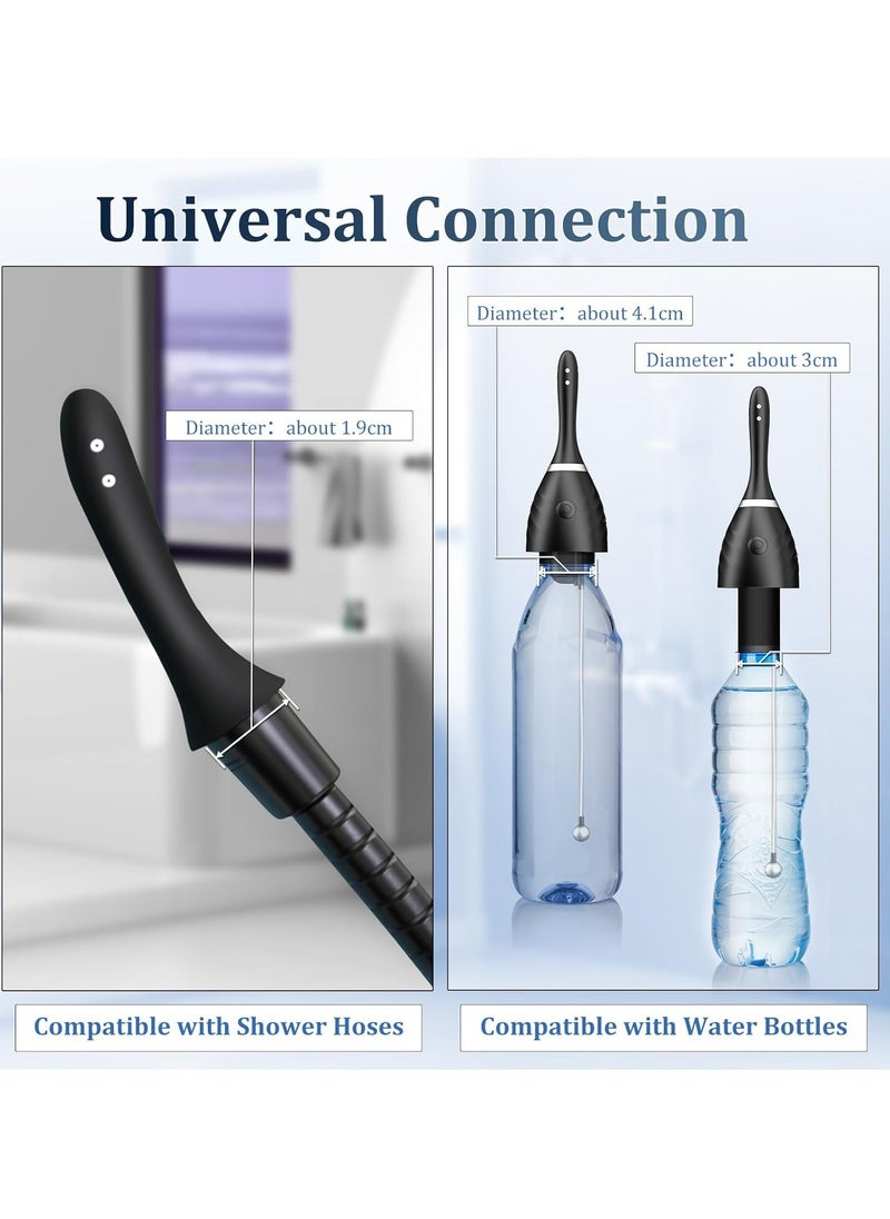 General Douche Automatic Enema Douche,9 Holes Electric Enema with 5 Speeds Enemas for Colon Cleanse Men, Anti Back Flow Enema Cleaner Douches for Men Women, Remote Control Reusable Douche Bottle  - Image 4