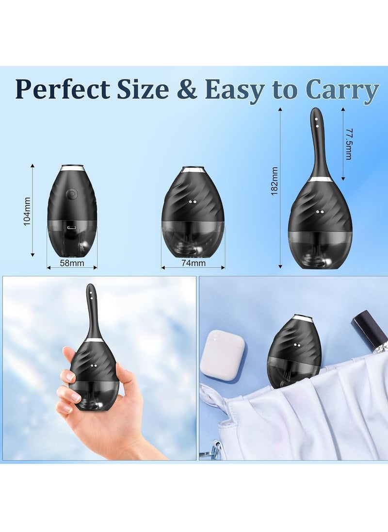 General Douche Automatic Enema Douche,9 Holes Electric Enema with 5 Speeds Enemas for Colon Cleanse Men, Anti Back Flow Enema Cleaner Douches for Men Women, Remote Control Reusable Douche Bottle  - Image 5