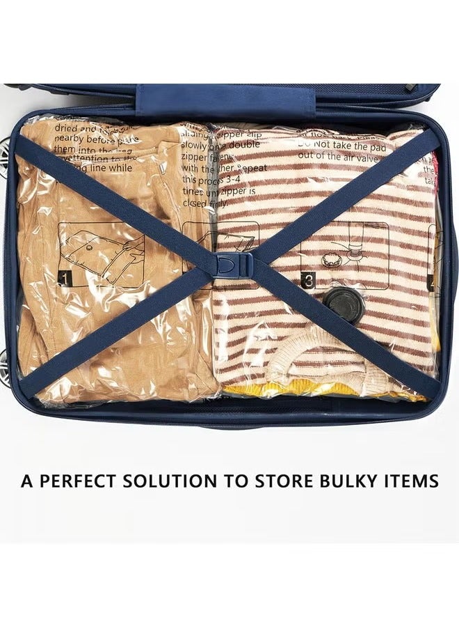 Arabest 8 Pack Vacuum Storage Bags, Space Saver Bags with Travel Hand Pump, Compression Airtight Sealer Bags for Clothes, Bedding, Pillows, Comforters, Blankets, 2 Jumbo, 2 Large, 2 Medium, 2 Small - Image 5