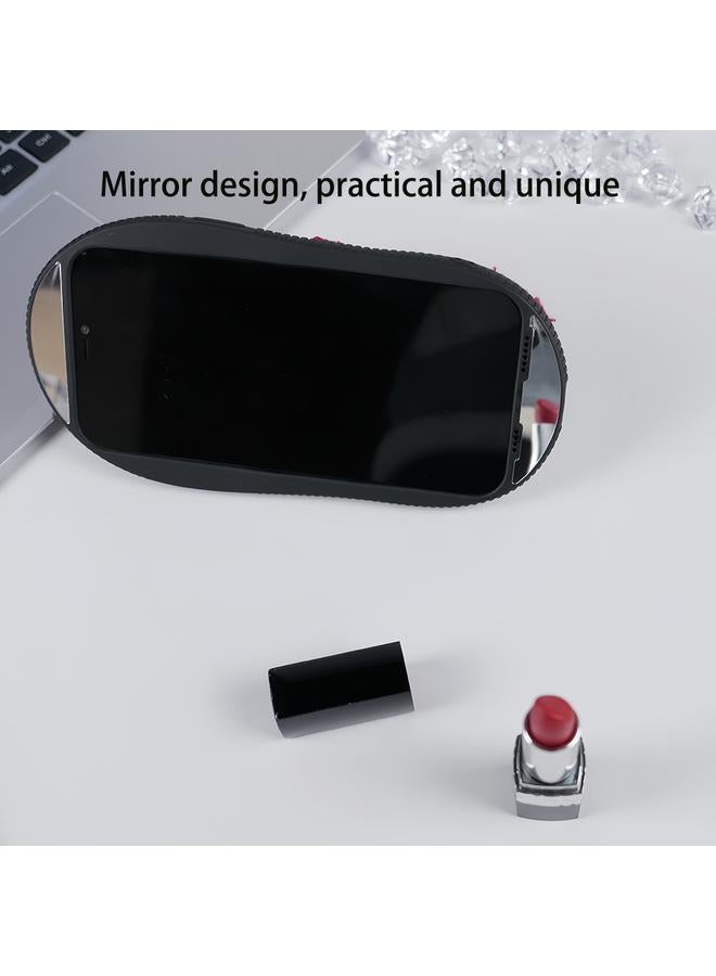 اس-توب جراب لهاتف iPhone 12 / 12 Pro، جراب هاتف TPU بتصميم عيون كبيرة من القطيفة الإبداعية - Image 5