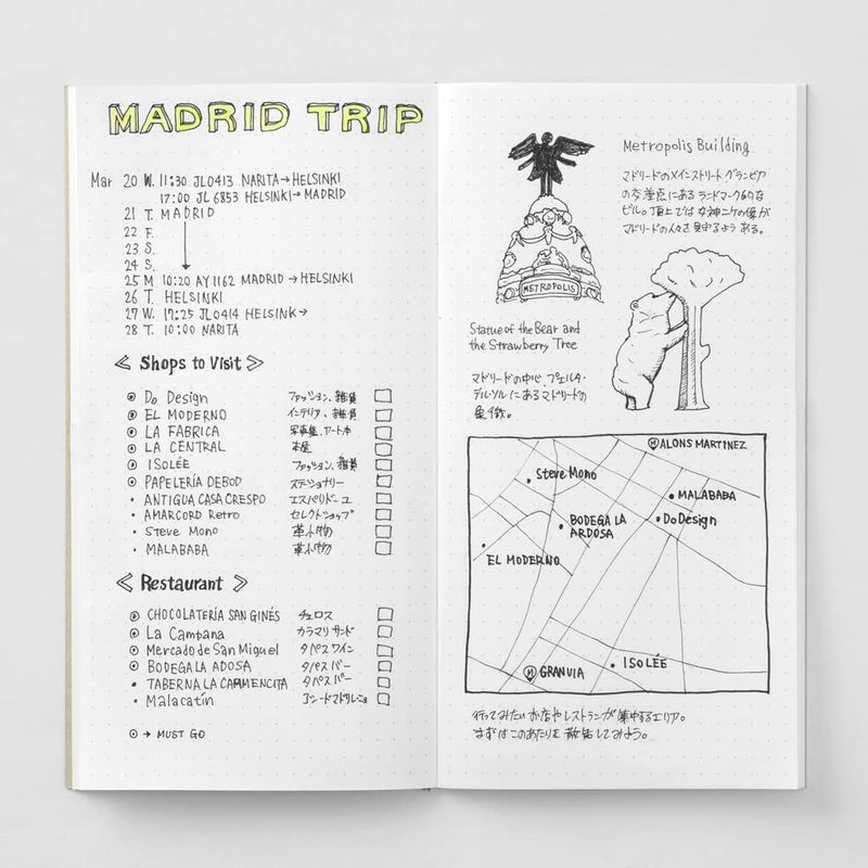 DESIGNPHIL 14400006 Traveler's Notebook, Refill, Dot Squared, 3 Pack, Regular Size - Image 2