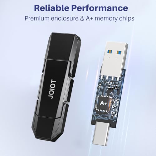 JOIOT USB C Flash Drive 128GB Up to 450MB/s Dual Type-C & USB-A USB 3.2 Solid State Drive USB-C Thumb Drive Compatible with iPhone 15/16 Series Smartphone Tablet Laptop Car Smart TV Game Console - Image 5