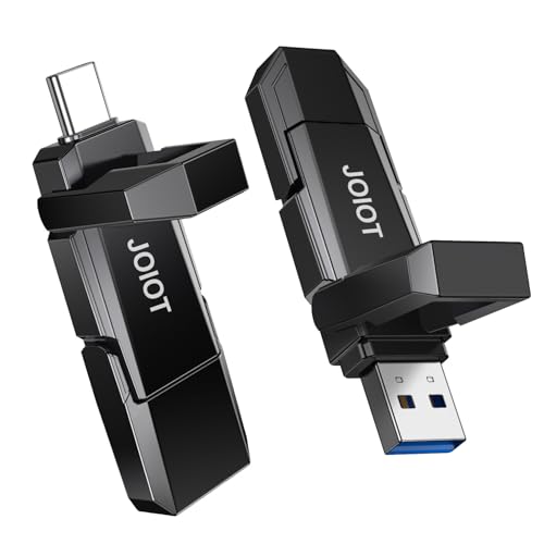 JOIOT USB C Flash Drive 128GB Up to 450MB/s Dual Type-C & USB-A USB 3.2 Solid State Drive USB-C Thumb Drive Compatible with iPhone 15/16 Series Smartphone Tablet Laptop Car Smart TV Game Console - Image 1