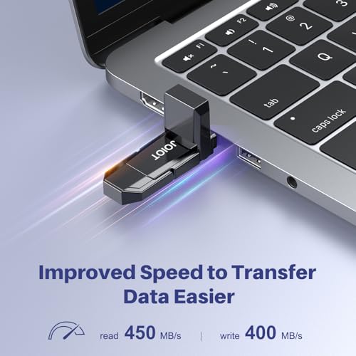 JOIOT USB C Flash Drive 128GB Up to 450MB/s Dual Type-C & USB-A USB 3.2 Solid State Drive USB-C Thumb Drive Compatible with iPhone 15/16 Series Smartphone Tablet Laptop Car Smart TV Game Console - Image 3