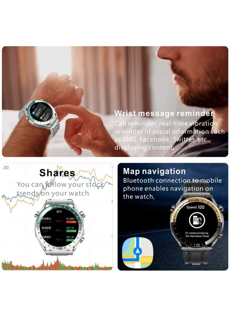 Joshberg ساعة ذكية للرجال S7 PRO مع NFC وشاشة BT ومقاومة للماء IP67 ومراقبة الصحة وميزات المكالمات - Image 4