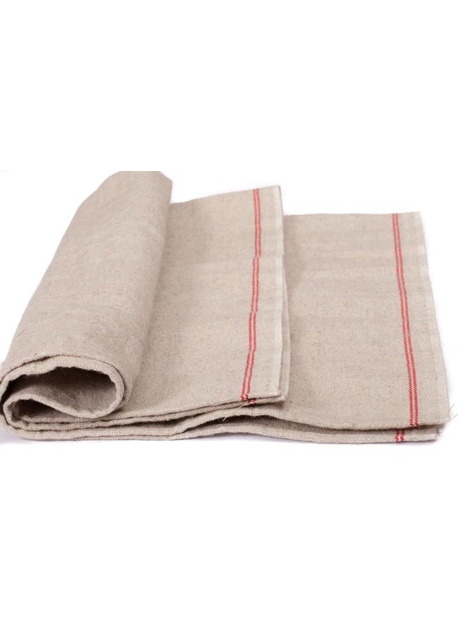 Saint Germain Bakery Alvar Premium Professional Bakers Extra Large Couche 35"x26" from France - Heavy Duty Proofing Cloth 100% Natural Flax Linen - Image 3