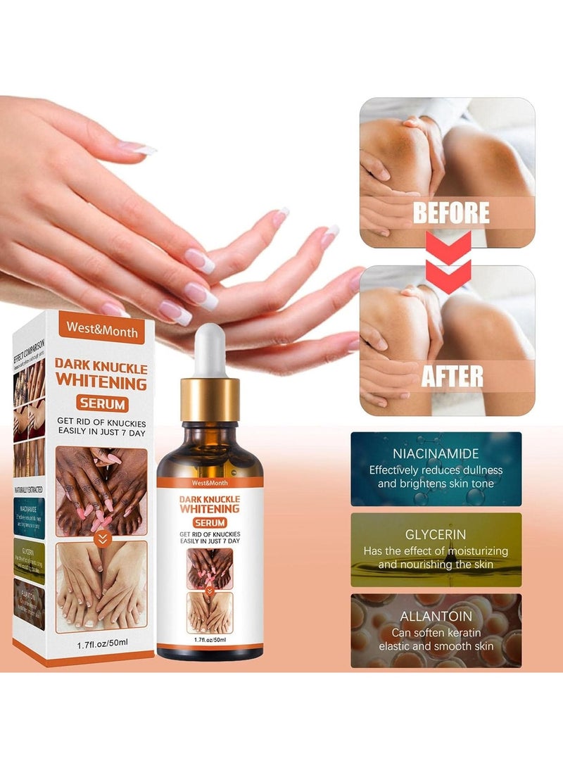 West&Month Nigricans Therapy Oil Dark Spot Corrector Oil, Dark Spot Remover Lighten Body Black Skin, Skin Brightening Serum, Removing Dark Knuckle Finger Elbow and Knee - Image 3