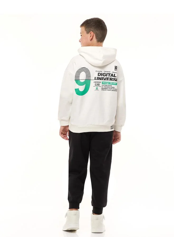 victor and jane Victor And Jane Boys Back Graphic Hoodie and Jogger Set