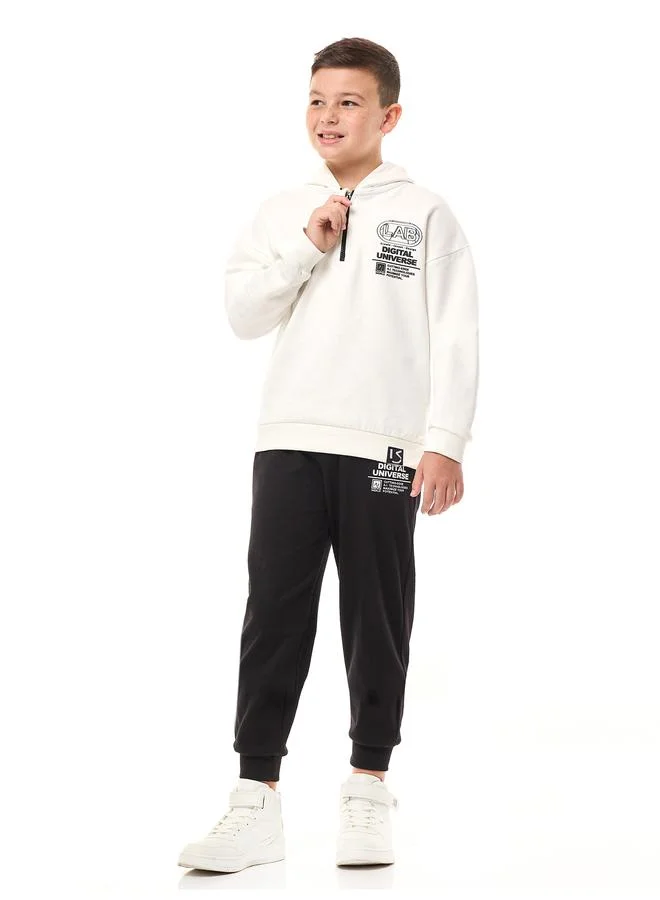 victor and jane Victor And Jane Boys Back Graphic Hoodie and Jogger Set