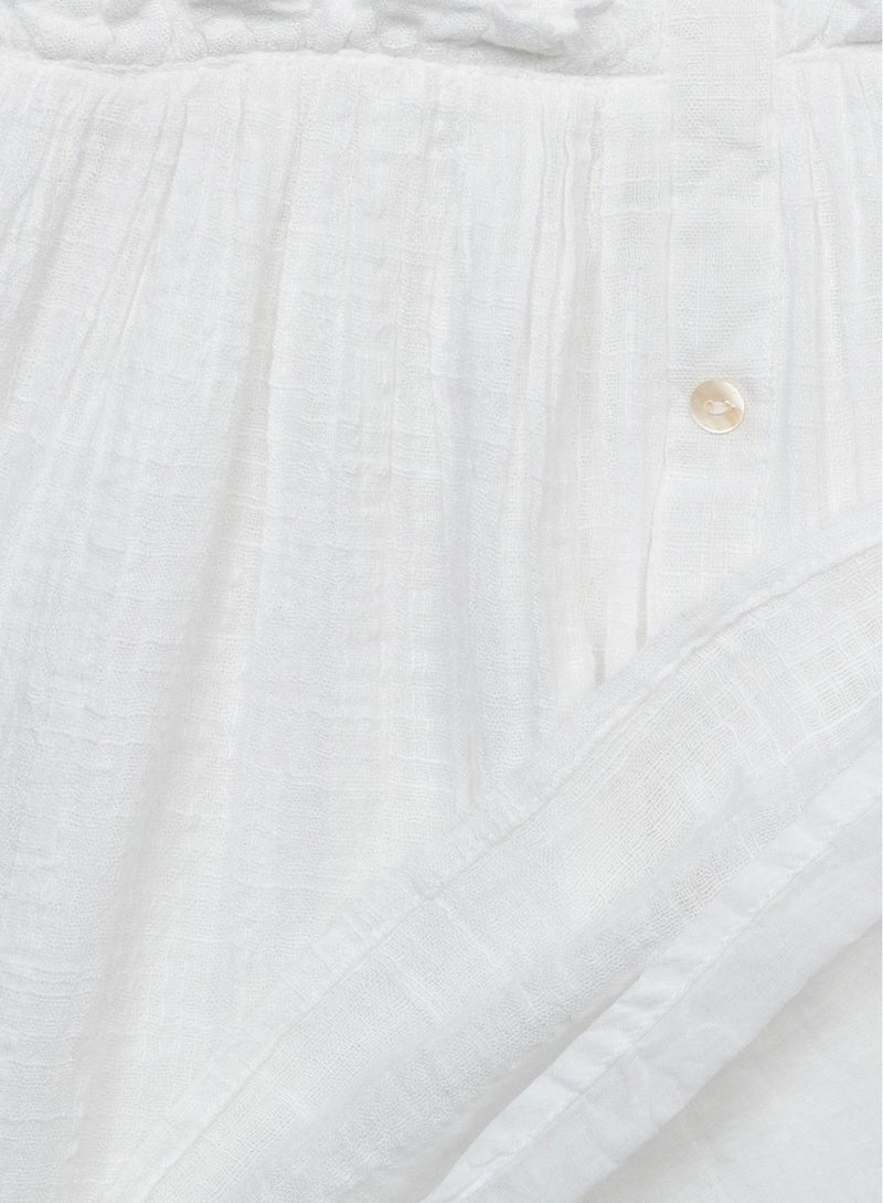 MINOTI Eyelet Puff Sleeve Dress - Image 3