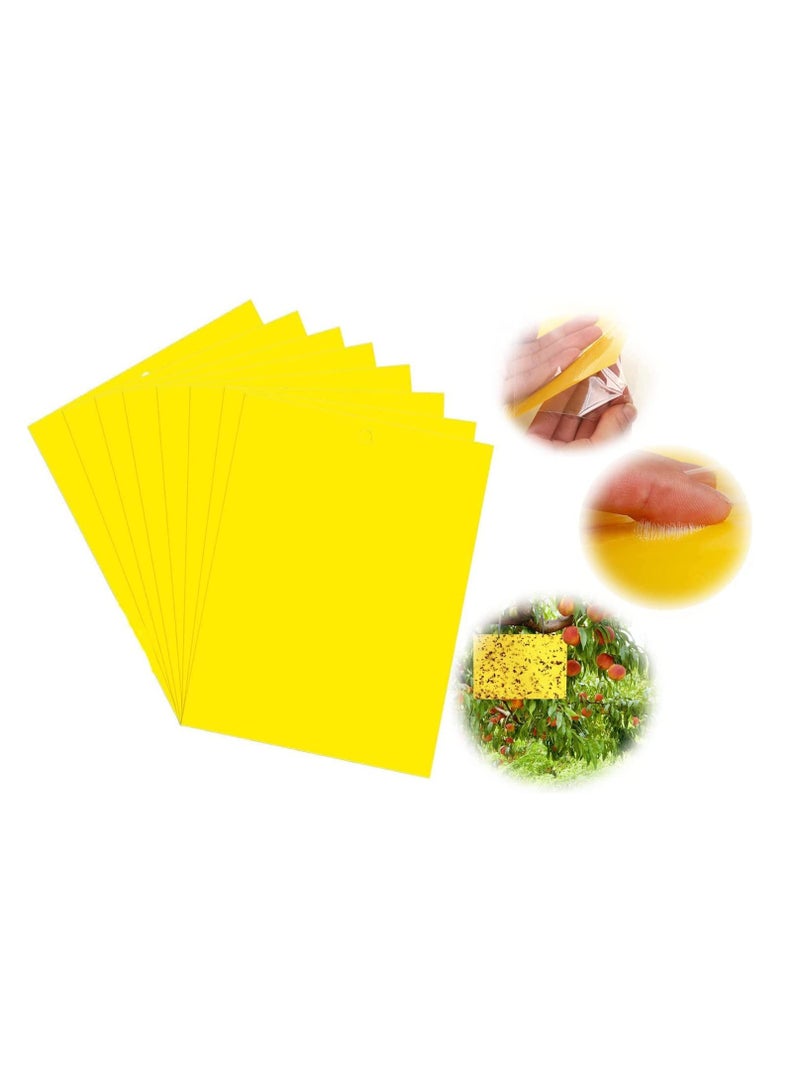 SYOSI Sticky Fly Traps, Yellow Fly Paper Stickers, Sticky Fly Catchers Dual-Side for Insect Against Fungus Gnats, Whiteflies, Aphids, Leafminers, 20-Pack, Size 15 X 20CM - Image 1