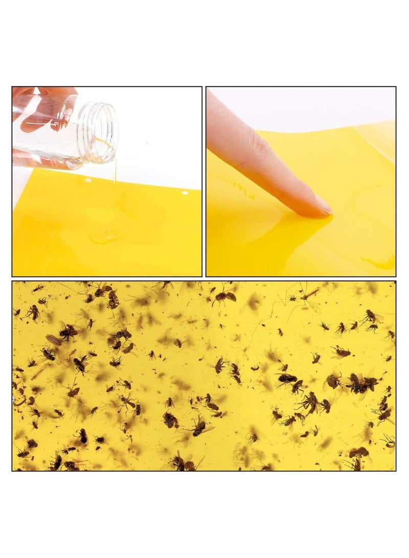 SYOSI Sticky Fly Traps, Yellow Fly Paper Stickers, Sticky Fly Catchers Dual-Side for Insect Against Fungus Gnats, Whiteflies, Aphids, Leafminers, 20-Pack, Size 15 X 20CM - Image 5