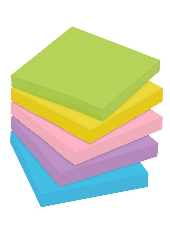 Post-it ملاحظات لاصقة 3X3 في 5 وسادات من America'S 1 Favorite Sticky Notes مجموعة Fantasy Floral بألوان جريئة قابلة للإزالة بسهولة وقابلة لإعادة التدوير (630 6An) - Image 3