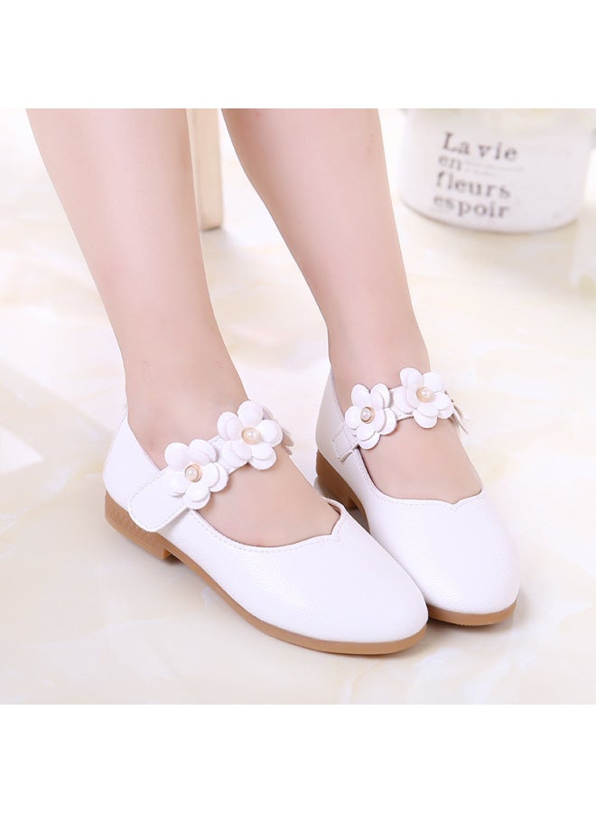 Girls' Leather Shoes, Children's Single Shoes, Middle-aged Children's Shoes, Princess Shoes, Spring Baby Walking Shoes - Image 1