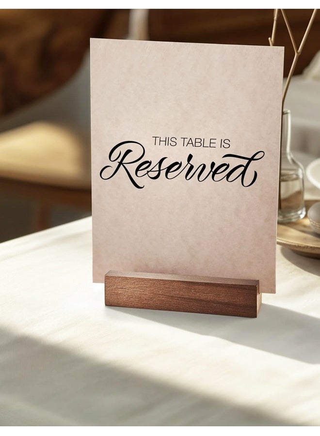 8PCS Wooden Table Number Place Card Holders For Wedding Restaurant Office Party Decor - Image 4