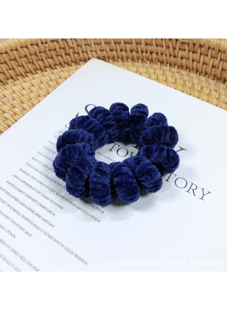 Goolsky 3pcs Classic and Fashionable Spiral Phone Cord High Elastic Hair Ring Hair Rope for Women and Girls to Tie Braids Thick Hair, Thin Hair, Curly Hair Applicable - Image 4