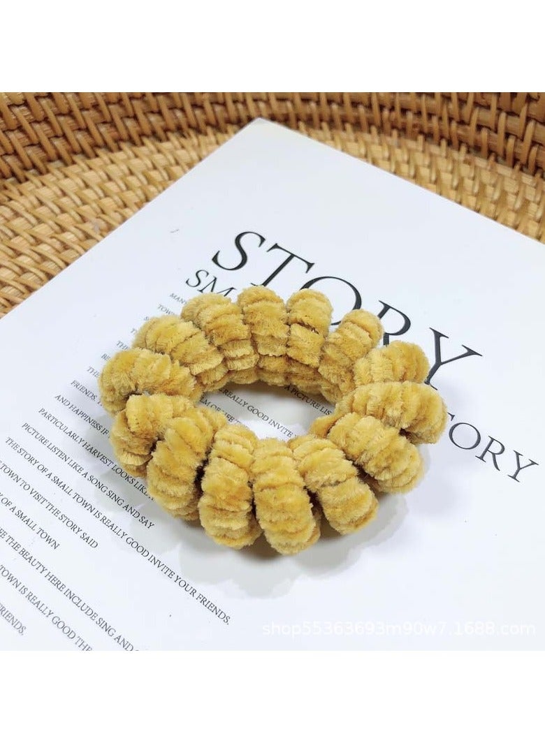 Goolsky 3pcs Classic and Fashionable Spiral Phone Cord High Elastic Hair Ring Hair Rope for Women and Girls to Tie Braids Thick Hair, Thin Hair, Curly Hair Applicable - Image 5