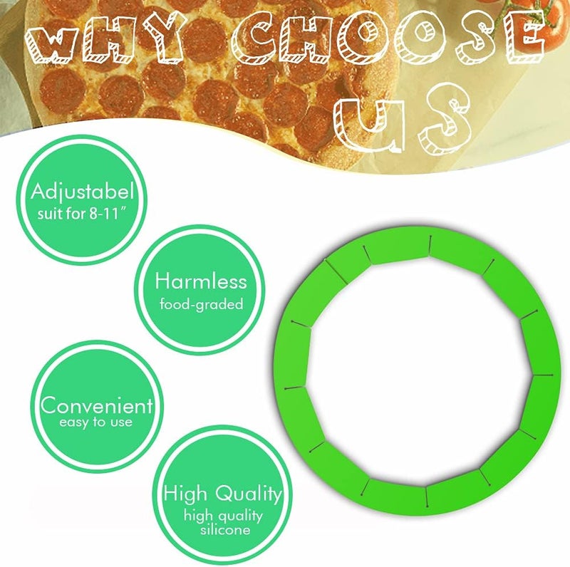 Antenda Adjustable Silicone Pie Crust Shields - Baking Protectors Cover Pie Edge, Fit 8-11.4 Inch Pies - Image 4