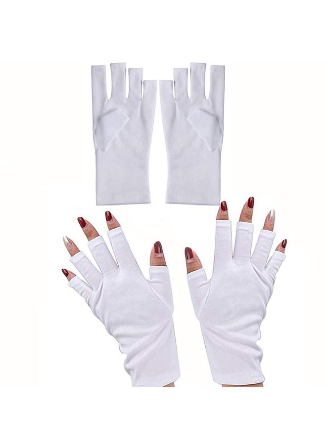 Muyixin UV Shield Gloves for UV Light Lamp Nail Dryer Anti UV Glove for Gel Manicures for LED/UV  - Image 1