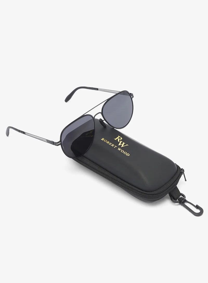 Robert Wood Polarized Lens Aviator Sunglasses