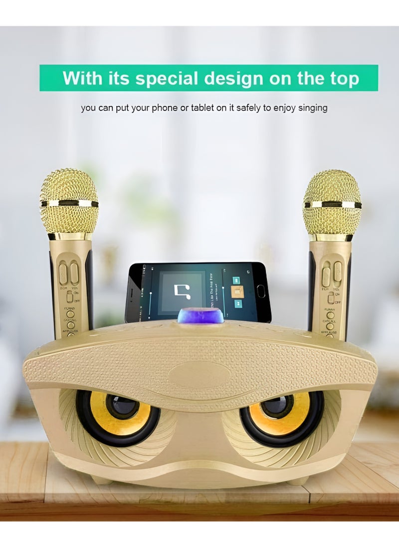 SDRD Wireless Bluetooth Speaker With 2-Piece Mic Rechargeable Portable Speaker - Image 5