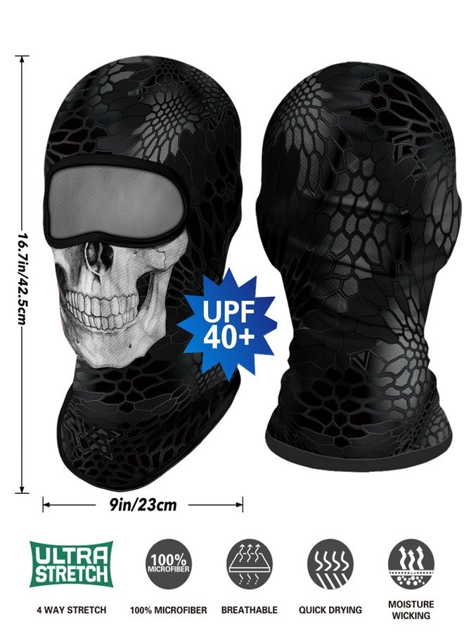 M-YOUNG 4PCS Balaclava Full Face Mask Ski Mask UV Protection Cover Motorcycle Full Face Mask for Men Women (US, Alpha, One Size, Skull) - Image 4