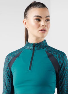 SKECHERS Dvf Gosculpt Animal Print 1/4 Zip Jacket  - Image 3