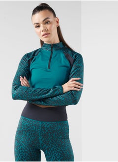 SKECHERS Dvf Gosculpt Animal Print 1/4 Zip Jacket  - Image 1