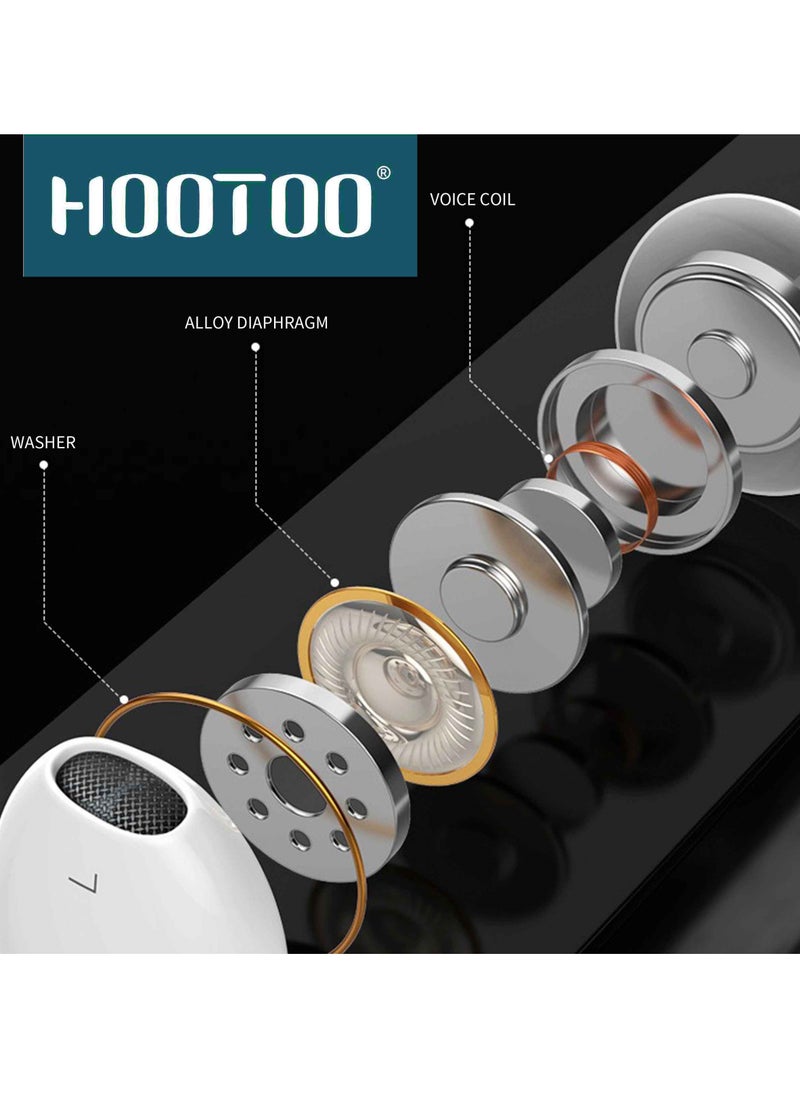 HooToo - In-Ear original Earphones with lightning port and Mic For iPhone 14, 14 pro,14 pro max  iphone 13, 13 pro,13 pro max iphone 12,12 pro,12 pro max White from HOOTOO - Image 1