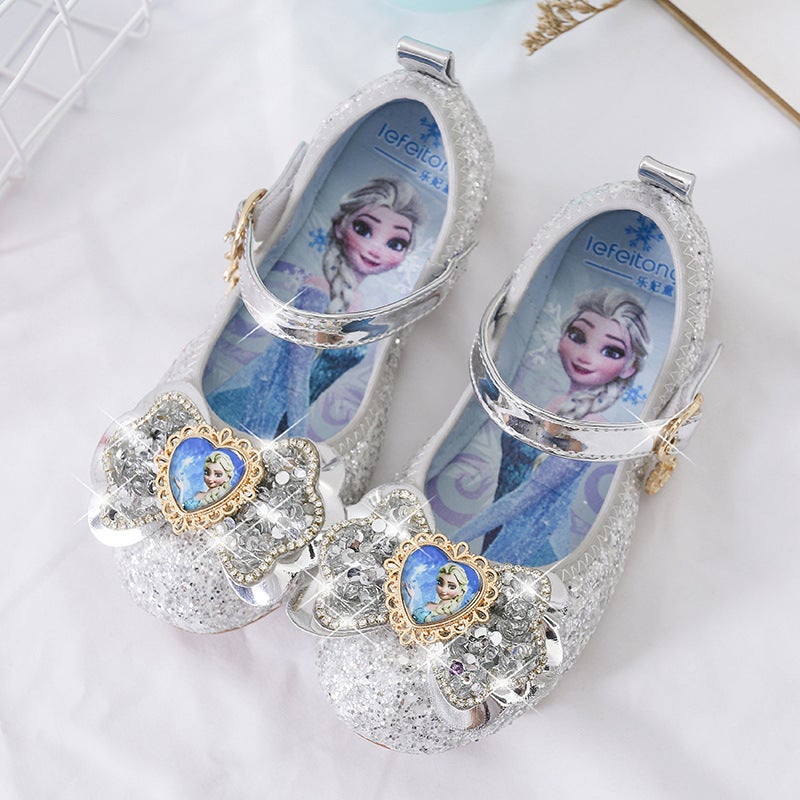 Aisha Princess Shoes Fashion Spring New Girls' Shoes Children'S Soft-Soled Little Girl'S Crystal Shoes Sequined Baby Shoes - Image 4